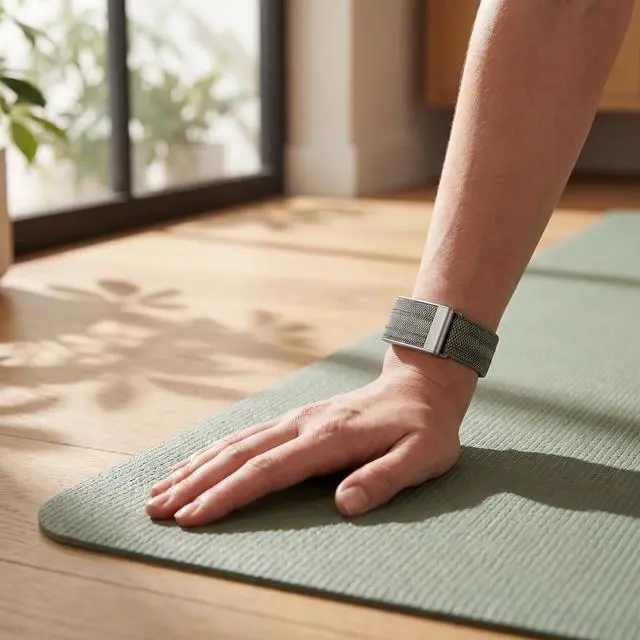 Alt view image 6 of 7 - Nylon Band Compatible with Fitbit Air/Whoop 5.0 Fitness Tracker, Breathable Replacement Strap with 2 in 1 Interchangeable Band Adapter, Adjustable Sport Wristband for Men Women