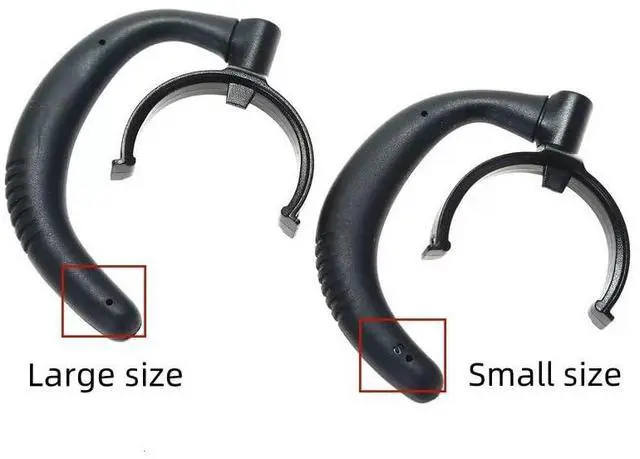 Alt view image 3 of 7 - Earloops for EncorePro HW530,Earpad Tips for Plantronics HW540 Standard Earloop Kit (88814-01)-Large