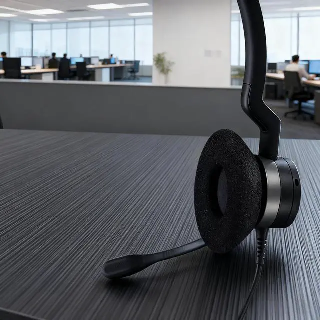 Alt view image 5 of 5 - Earpads for Jabra Biz 2300 USB Duo/Biz 2300 QD/Biz 2300 MS Headset | Replacement Ear Cushions Spong Foam Covers Accessories-Black (Not fit Biz 2400/1500)