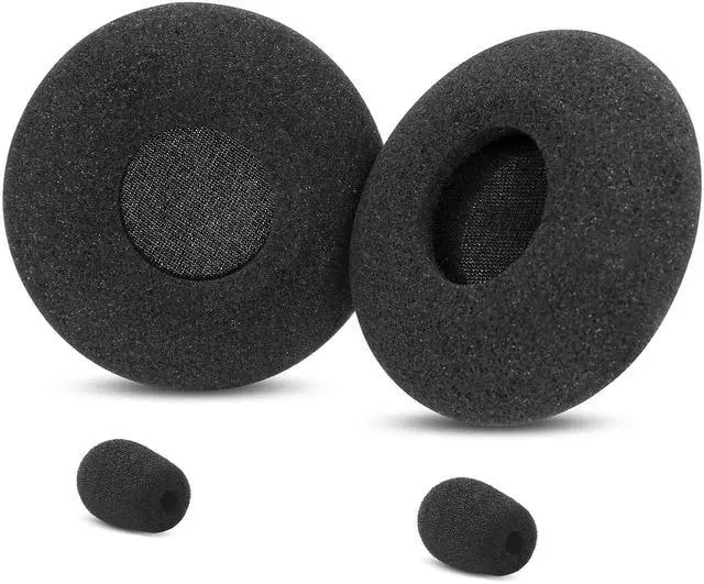 Main image of Earpads for Jabra Biz 2300 USB Duo/Biz 2300 QD/Biz 2300 MS Headset | Replacement Ear Cushions Spong Foam Covers Accessories-Black (Not fit Biz 2400/1500)