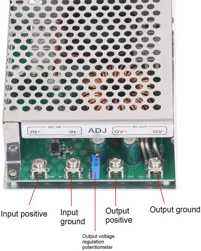 Alt view image 4 of 6 - DC to DC Module 50A 1000W DC2590V Input DC2.550V Output Adjustable Voltage Regulator Converter Module Switching Power Supply Electronic Voltage Regulator with Cooling Fan