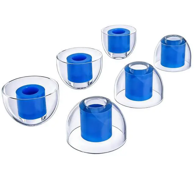 Main image of Universal Replacement Earbuds Tips L/M/S, Hi-Fi Liquid Silicone Ear Tips | 3 Pairs Anti-Slip Comfort Tips, Enhanced Bass & Noise Isolation, Fit 4mm-7mm Nozzle Wireless Earbuds, Blue