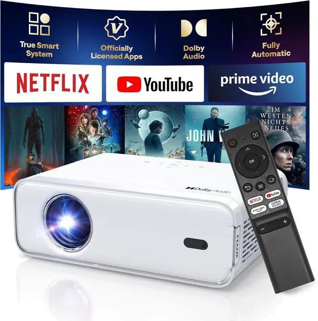 Alt view image 5 of 7 - Replacement Remote Control for Aurzen EAZZE D1 Mini Movie Projector