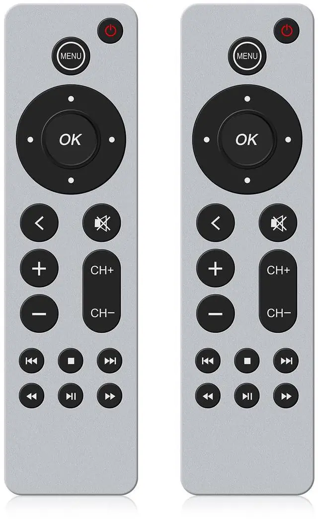 Main image of 2PC Universal Replacement Control for Aple-TV-4K-Remote Control, for Aple TV 4K/HD(1,2,3,4,5 Gen) (NO Voice)