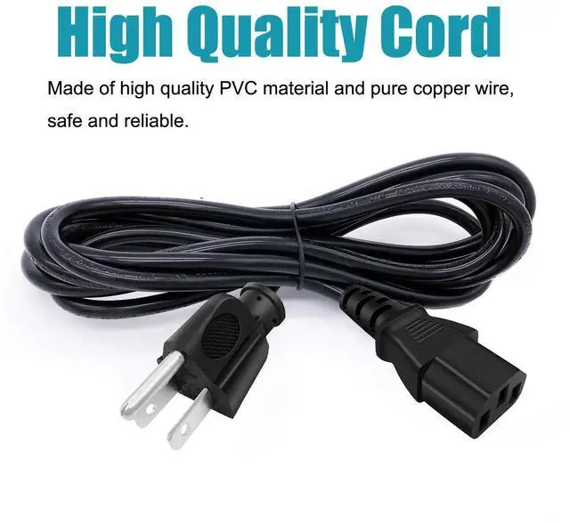 Alt view image 5 of 5 - AC Power Cable Replacement for Powerfit Elite Vibration Plate Exercise Machine 3 Prong 8ft C13 Cord