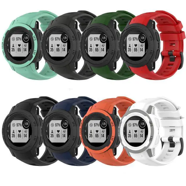 Alt view image 3 of 5 - Compatible for Garmin Instinct 2S Band, 20mm Width Soft Silicone Wristband Replacement Watchband Strap for Garmin Instinct 2S/Instinct 2S Solar