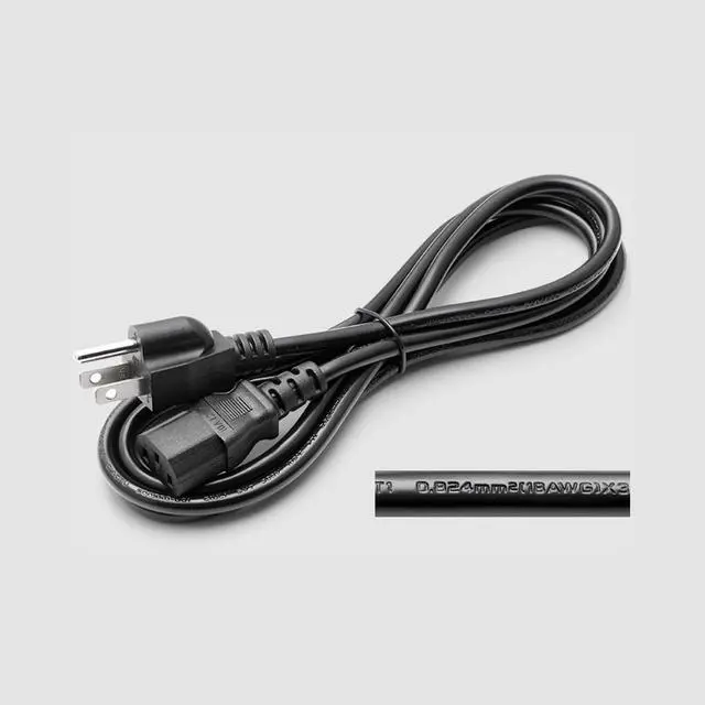 Alt view image 4 of 5 - 10 FT Power Cord Replacement for Samsung/Vizio/LG TV, Dell HP Monitor - 10A 125V 3 Prong Power Supply Cable UL Listed