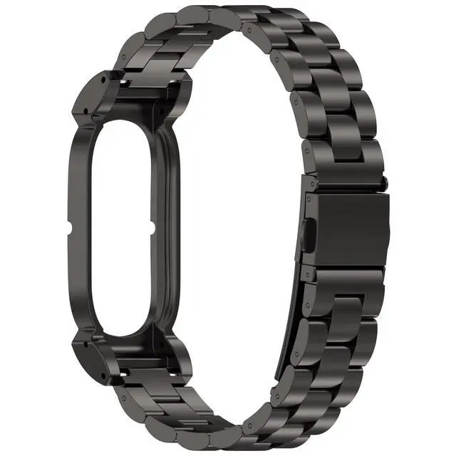 Alt view image 4 of 7 - Compatible with Google Fitbit Air Bands for Women Men, Waterproof Premium Stainless Steel Metal Mesh Buckle Watch Band Replacement Strap for Google Fitbit Air Smartwatch