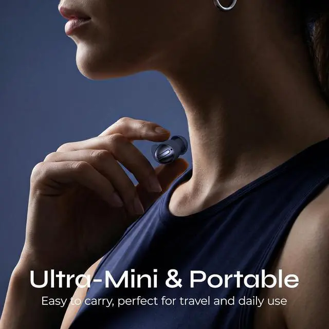 Alt view image 3 of 7 - Simple is Beauty Mini Wireless Earbuds, Active Noise Cancelling with All-Day Comfortable Fit, BT 6.0 HiFi Stereo Sound,Touch Control, Noise Isolation Ear Buds for Running/Working