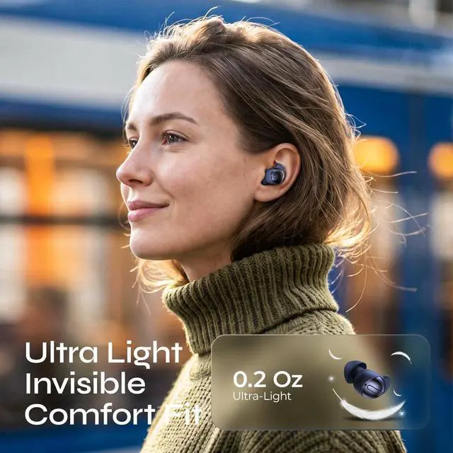 Alt view image 6 of 7 - Simple is Beauty Mini Wireless Earbuds, Active Noise Cancelling with All-Day Comfortable Fit, BT 6.0 HiFi Stereo Sound,Touch Control, Noise Isolation Ear Buds for Running/Working