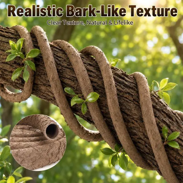 Alt view image 2 of 7 - Artificial Tree Vine Decor Flexible Wire Protector for Indoor Outdoor Use | Garden, DIY Landscaping & Home Decor