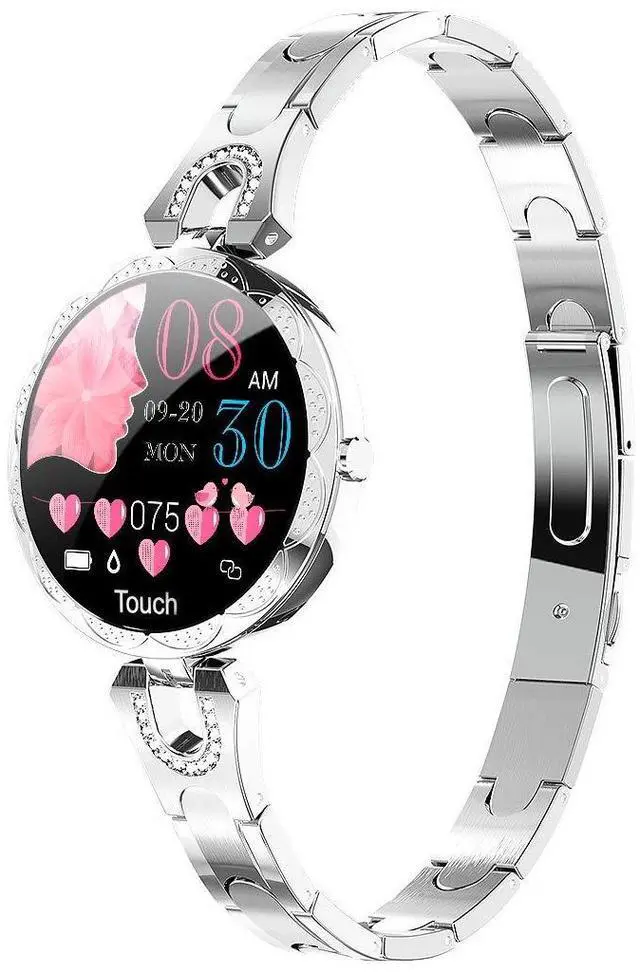 Main image of Smartwatch for Women Compatible for Android/iOS Phones. Health and Fitness Tracker with Heart Rate Blood Pressure Bluetooth Remote Photography Female Menstrual Cycle