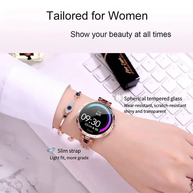 Alt view image 3 of 6 - Smartwatch for Women Compatible for Android/iOS Phones. Health and Fitness Tracker with Heart Rate Blood Pressure Bluetooth Remote Photography Female Menstrual Cycle