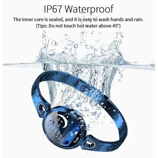 Alt view image 5 of 6 - Smartwatch for Women Compatible for Android/iOS Phones. Health and Fitness Tracker with Heart Rate Blood Pressure Bluetooth Remote Photography Female Menstrual Cycle