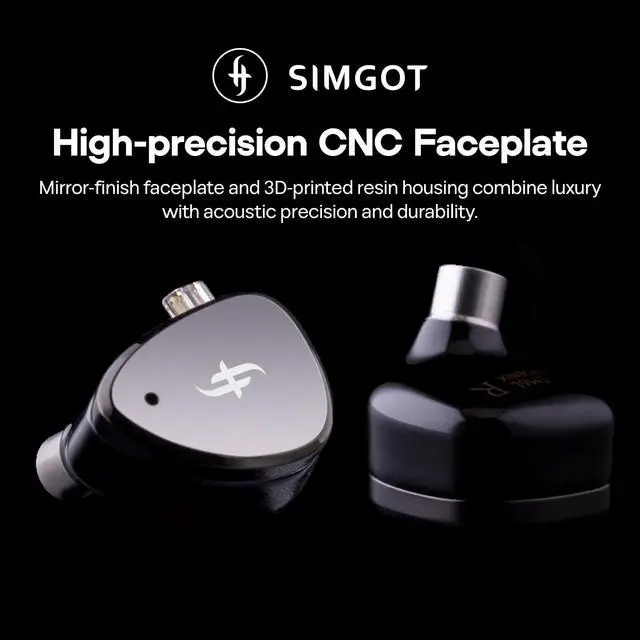 Alt view image 4 of 7 - SIMGOT EM6L 1DD + 4BA Hybrid Driver in-Ear Monitor, Gaming Earbud + Kiwi Ears Allegro Mini Portable IEM DAC, in Ear Monitor Amplifier, USB C to 3.5/4.4mm Output