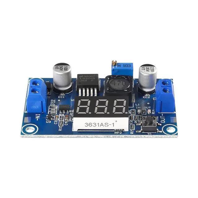 Alt view image 6 of 7 - 8pcs LM2596 Buck Converter - Step Down Regulator 4.0-40V to 1.25-37V DC, 36V to 24V to 12V to 5V Power Supply Module with LED Display