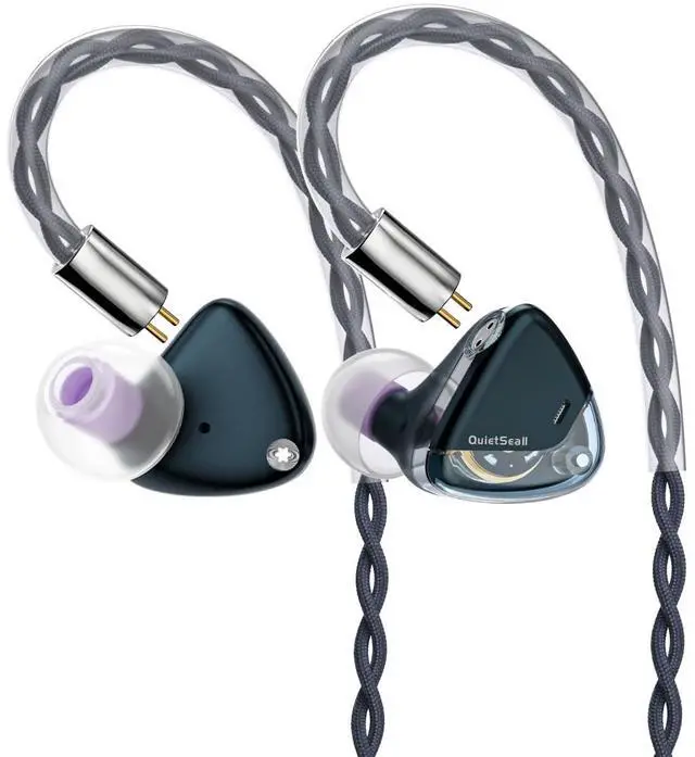 Main image of QUIETSEA II Dynamic Diaphragm Driver in Ear Monitors, 1DD HiFi Wired Earphones with Module IEM Cable 3.5mm/4.4mm (Blue)