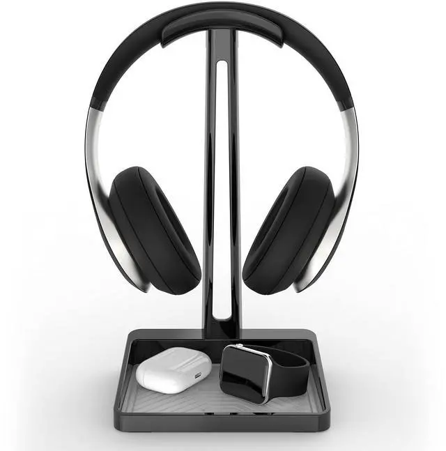 Main image of Headphone Stand Premium Protection (with Silicone Tray Liner) | Designed in the USA Headset Protection From the Trusted Leader in Electronics Mounting