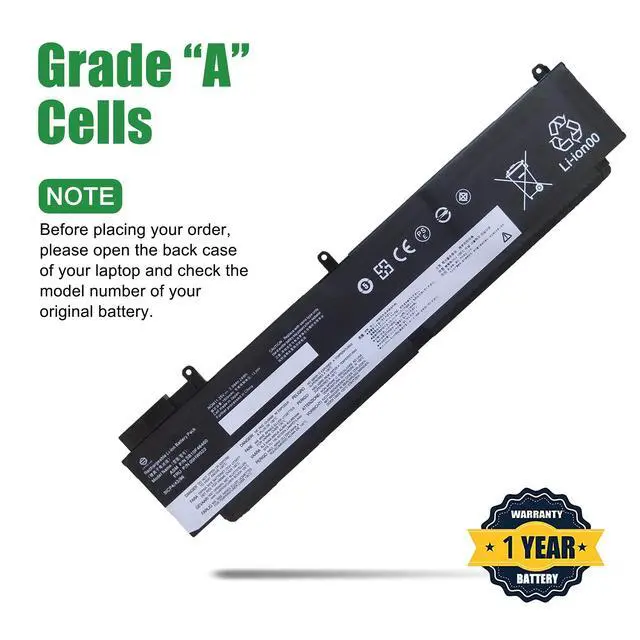 Alt view image 4 of 6 - 00HW022 Laptop Battery Replacement for Lenovo ThinkPad T460s T470s Series Notebook SB10F46460 00HW023 SB10F46461 00HW036 SB10F46474 00HW037 SB10F46475 Black 11.25V 24Wh 2090mAh
