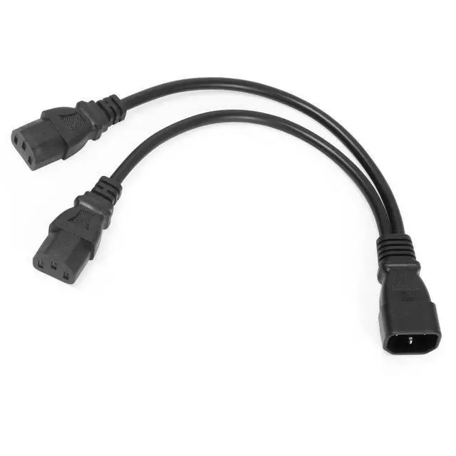 Alt view image 6 of 7 - 2Pack UPS Server Y Splitter C14 to 2 x C13 Power Adapter Cable Cord