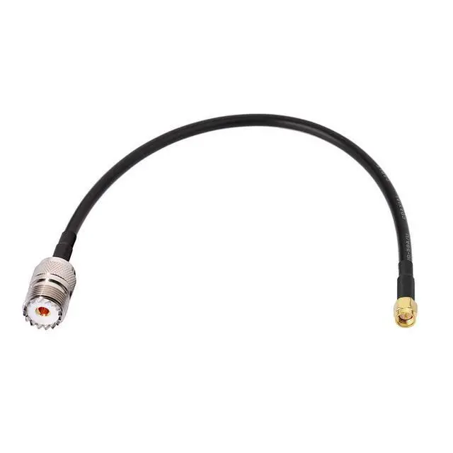 Alt view image 3 of 6 - SMA Male to UHF SO239 Female & PL259 Male RG58 Coaxial Jumper Cable 12 inch 30cm (2-Pack) for Portable VNA Vector Network Analyzer Antenna Analyzer Spectrum Analyzer SWR Meter Tester