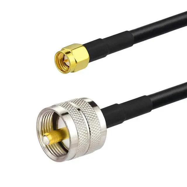 Alt view image 6 of 6 - SMA Male to UHF SO239 Female & PL259 Male RG58 Coaxial Jumper Cable 12 inch 30cm (2-Pack) for Portable VNA Vector Network Analyzer Antenna Analyzer Spectrum Analyzer SWR Meter Tester