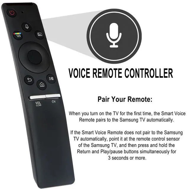 Alt view image 2 of 7 - BN59-01300F BN59-01300J BN59-01300H BN59-01300L BN59-01298G Voice Remote | BN59-01298H BN59-01298U BN59-01336A Voice Control fit for Samsung 2019 QLED 8K & 4K TV Models QN82Q65FNF QN55Q65FNFXZC
