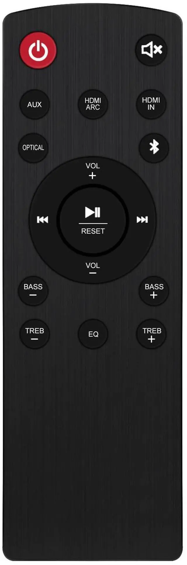 Main image of Replacement Remote Control fit for Onn 36" 5.1 Channel Soundbar 100008866 | 100027812 100015717 2.1 CH Soundbar 100023515