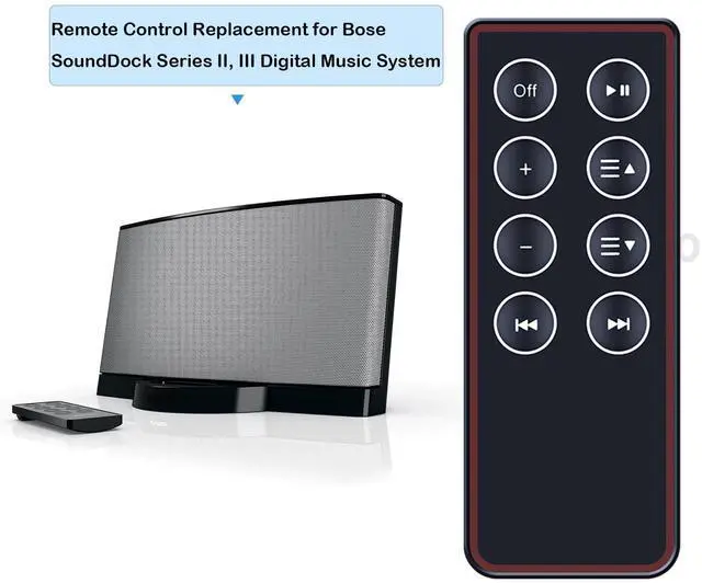 Alt view image 2 of 7 - Replacement Remote Control for Bose SoundDock Series 2 3 II III System | 310100-0100 N123