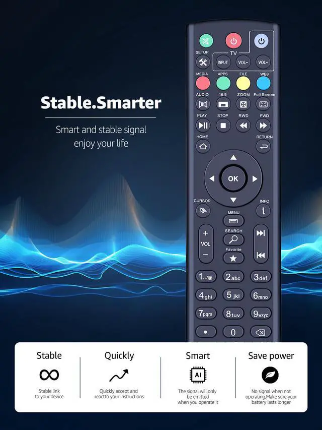 Alt view image 5 of 7 - Universal Replacement Remote Control for SuperBox S1, S2, S3, S4, S5 Pro, S5, S6 Max, S6 Ultra