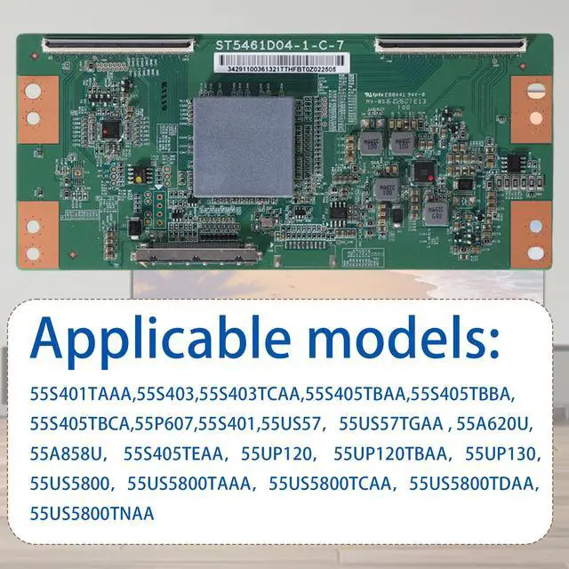 Alt view image 2 of 6 - 1 Pcs New and Original ST5461D04-1-C-7 T-con Board Compatible with TCL | ST5461D04-1-C-7 T-con Board for 55S401TAAA,55S403,55S403TCAA,55S405TBAA,55S405TBBA,55S405TBCA,55P607,55S401