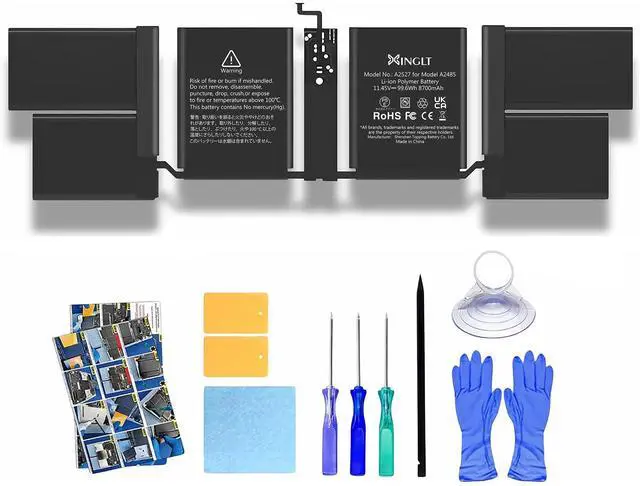 Main image of A2485 Battery Replacement A2527 Battery for MacBook Pro 16 inch | A2485 (Late 2021) EMC 3651,A2527 Laptop Battery <99.6Wh 8700mAh 11.45V>