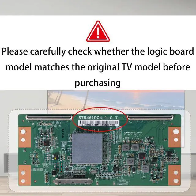 Alt view image 4 of 6 - 1 Pcs New and Original ST5461D04-1-C-7 T-con Board Compatible with TCL | ST5461D04-1-C-7 T-con Board for 55S401TAAA,55S403,55S403TCAA,55S405TBAA,55S405TBBA,55S405TBCA,55P607,55S401