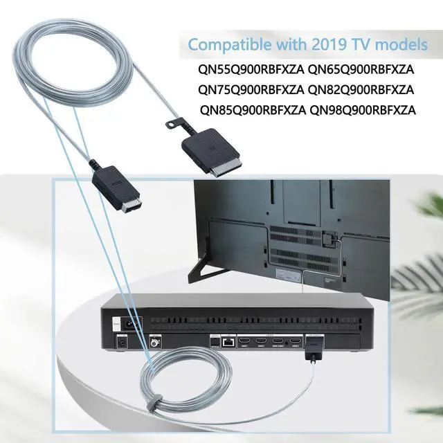 Alt view image 3 of 6 - 5m /16.4ft One Connect Cable BN39-02436B Compatible with Samsung Q900R TV | Q900R One Connect Cable for QLED 8K QN55Q900RBFXZA QN65Q900RBFXZA QN75Q900RBFXZA QN82Q900RBFXZA TV (Fits 2019 TV)
