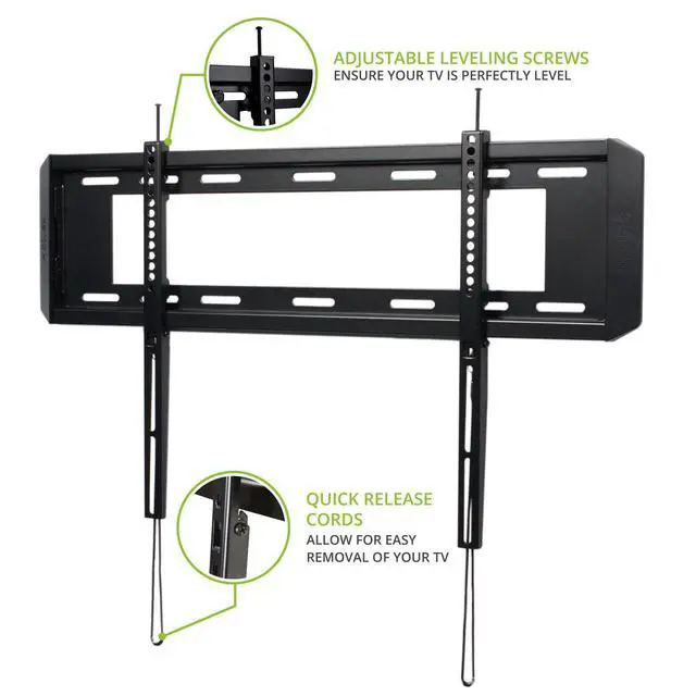 Alt view image 3 of 7 - F3760 Fixed TV Wall Mount for Most 37" - 70" TVs - Supports TVs up to 150lbs - Sits 1 from the wall - Max VESA 600x400