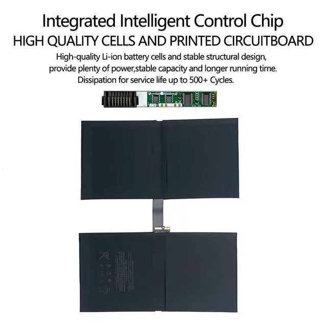 Alt view image 4 of 5 - A1754 Battery Compatible with iPad Pro 12.9 2017 2nd Gen A1670 A1671 A1821 with Tools Kit