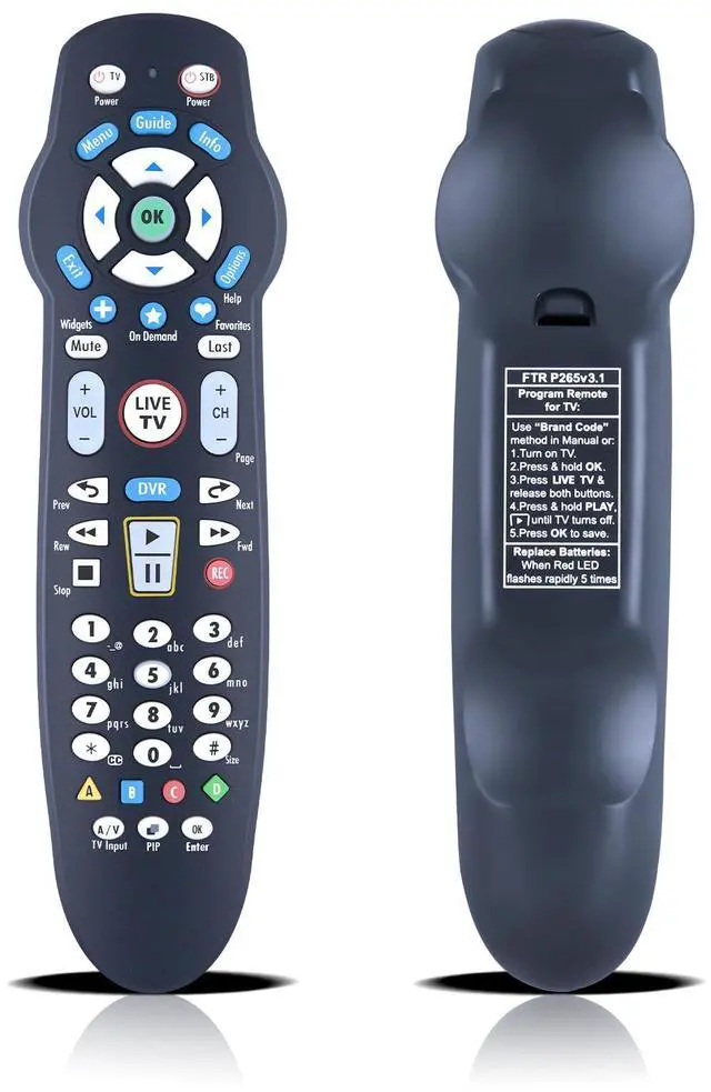 Main image of Replace Remote for Frontier Verizon FiOS Systems TV RC26655006/03B P265V3.1