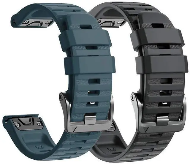 Main image of Compatible with Fenix 6 Pro Band 22mm Easy Fit for Fenix 5/Fenix 5 Plus/Fenix 6/Fenix 6 Pro/Forerunner 935/Forerunner 945/Approach S60/Quatix 5(Black/Slate)