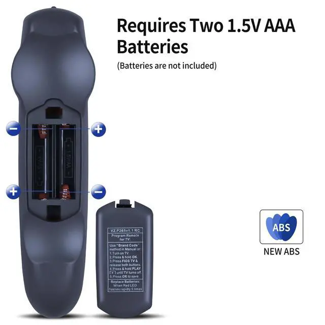 Alt view image 7 of 7 - New Remote for Verizon Fios P265v 3.1 RC2655101/02B Frontier Cable Box TV
