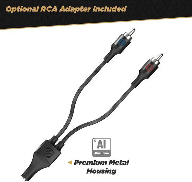 Alt view image 3 of 6 - CAUXB4RCAA-SP 3.5mm AUX to USB-C Braided Cable & RCA Audio Adapter Kit 4-ft. Space Gray