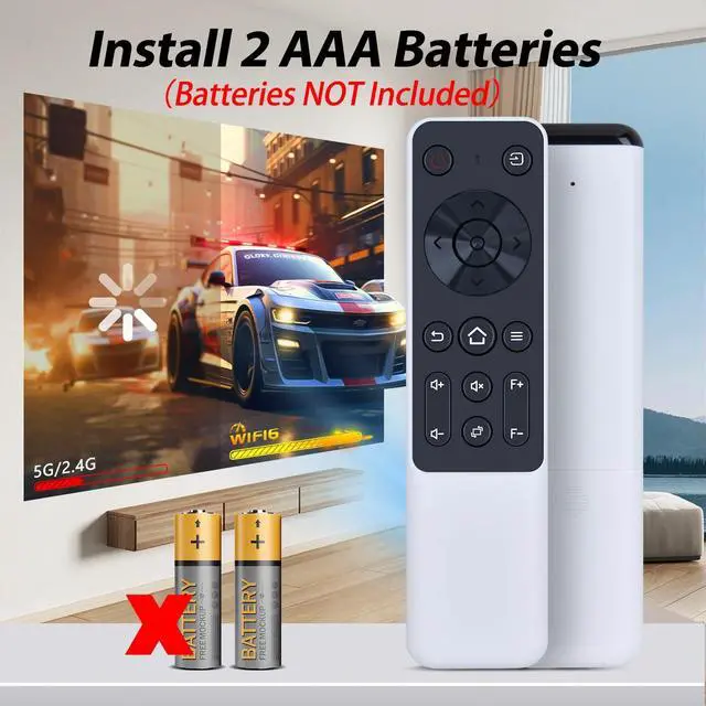 Alt view image 5 of 7 - New Replacement Remote Control Compatible with VIZONY RD-830 RD830 & FunFlix G1 & OSENOUS RD-810 RD810 FHD 1080P & HAPPRUN 1500 ANSI Projector