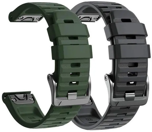 Main image of Compatible with Fenix 6 Pro Band 22mm Easy Fit for Fenix 5/Fenix 5 Plus/Fenix 6/Fenix 6 Pro/Forerunner 935/Forerunner 945/Approach S60/Quatix 5(Black/Army Green)