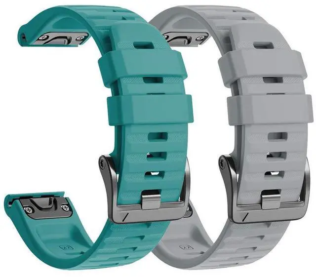 Main image of Compatible with Fenix 6 Pro Band 22mm Easy Fit for Fenix 5/Fenix 5 Plus/Fenix 6/Fenix 6 Pro/Forerunner 935/Forerunner 945/Approach S60/Quatix 5(Gray/Rock Blue)