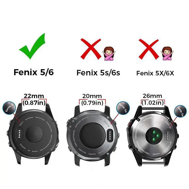 Alt view image 5 of 7 - Compatible with Fenix 6 Pro Band 22mm Easy Fit for Fenix 5/Fenix 5 Plus/Fenix 6/Fenix 6 Pro/Forerunner 935/Forerunner 945/Approach S60/Quatix 5(Green/Orange)