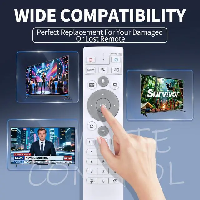 Alt view image 2 of 7 - Replacement Remote Control for Ubox TV Boxes, Compatible Models UBOX10, UBOX11, UBOX 12 PRO MAX (Without Voice)