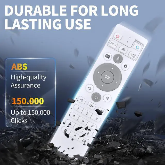 Alt view image 5 of 7 - Replacement Remote Control for Ubox TV Boxes, Compatible Models UBOX10, UBOX11, UBOX 12 PRO MAX (Without Voice)