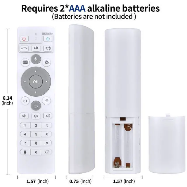 Alt view image 7 of 7 - Replacement Remote Control for Ubox TV Boxes, Compatible Models UBOX10, UBOX11, UBOX 12 PRO MAX (Without Voice)