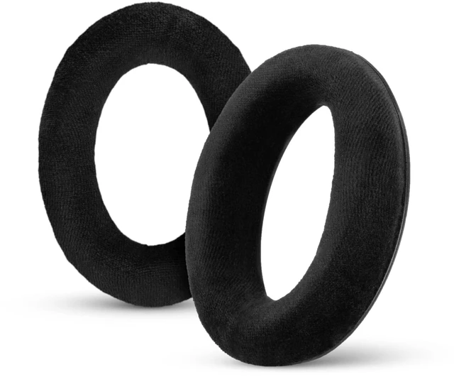 Main image of Replacement Earpads for Sennheiser HD598 (CS/SE/SR), HD599, HD558, HD518, HD595, HD569, HD579, HD560, HD555, HD515, HD559 Headphones, Soft Velour, Extra Comfort, by (Black)