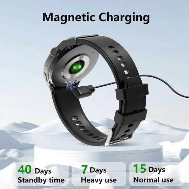 Alt view image 7 of 7 - Health Smart Watches for Women Men - 1.43" Fitness Watch with eart Rate, Blood Oxygen, Blood Pressure, Sleep and Stress Health Monitor, Call, SOS, 110+ Multisport Mode, Watch for Android & iOS