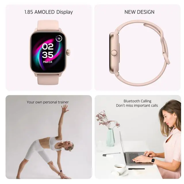 Alt view image 5 of 6 - Smart Watch Watches for Women & Men, Fitness trackers, Heart Rate Monitor, Blood Pressure, Waterproof, Smartwatch, Compatible Android & iPhone Phones, Smartwatches